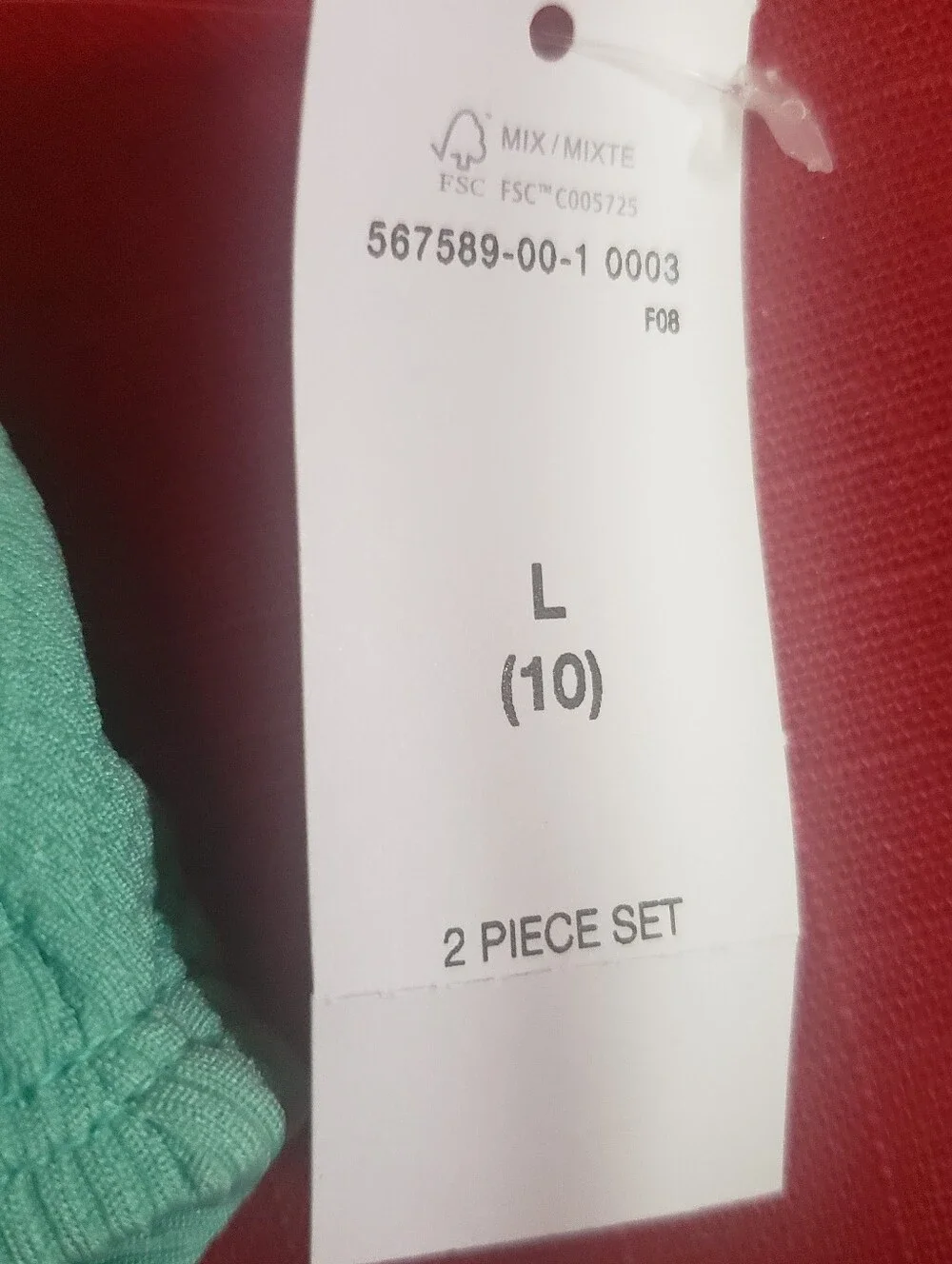 GAP Kids Girls One-Shoulder Bikini Set in Ribbed Mint Green With SPF50.  NWT
